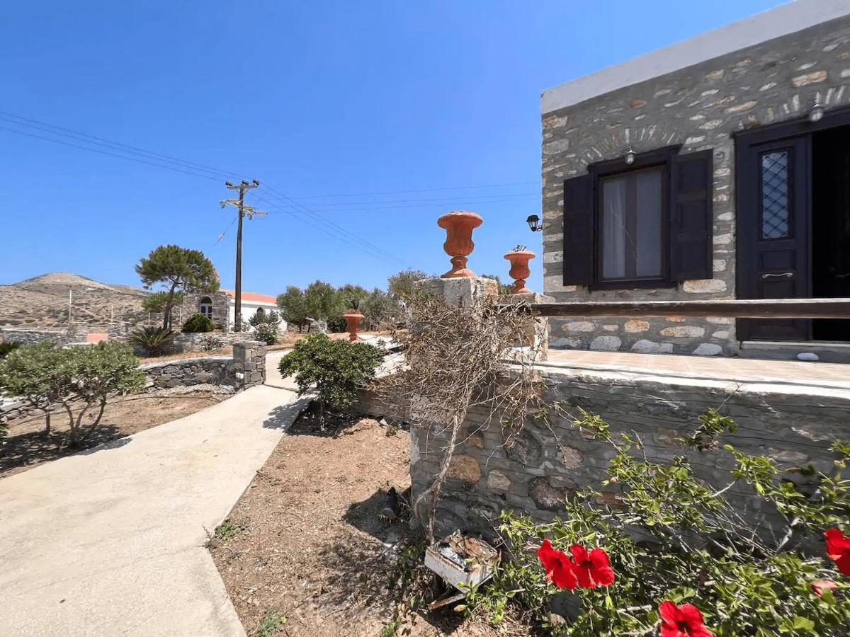 Πέτρινο Εξοχικό Σπίτι Στη Σύρο Agros  Exterior foto