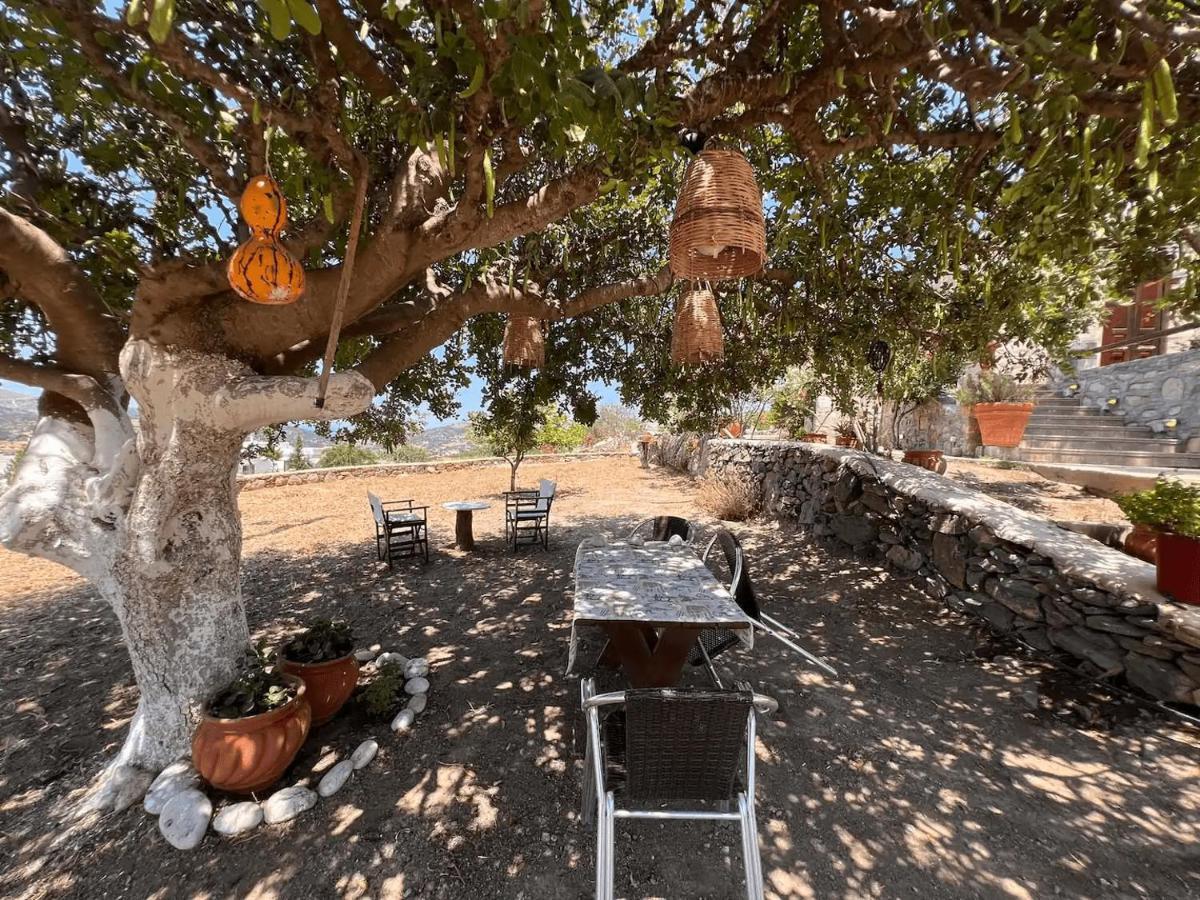Πέτρινο Εξοχικό Σπίτι Στη Σύρο Agros  Exterior foto