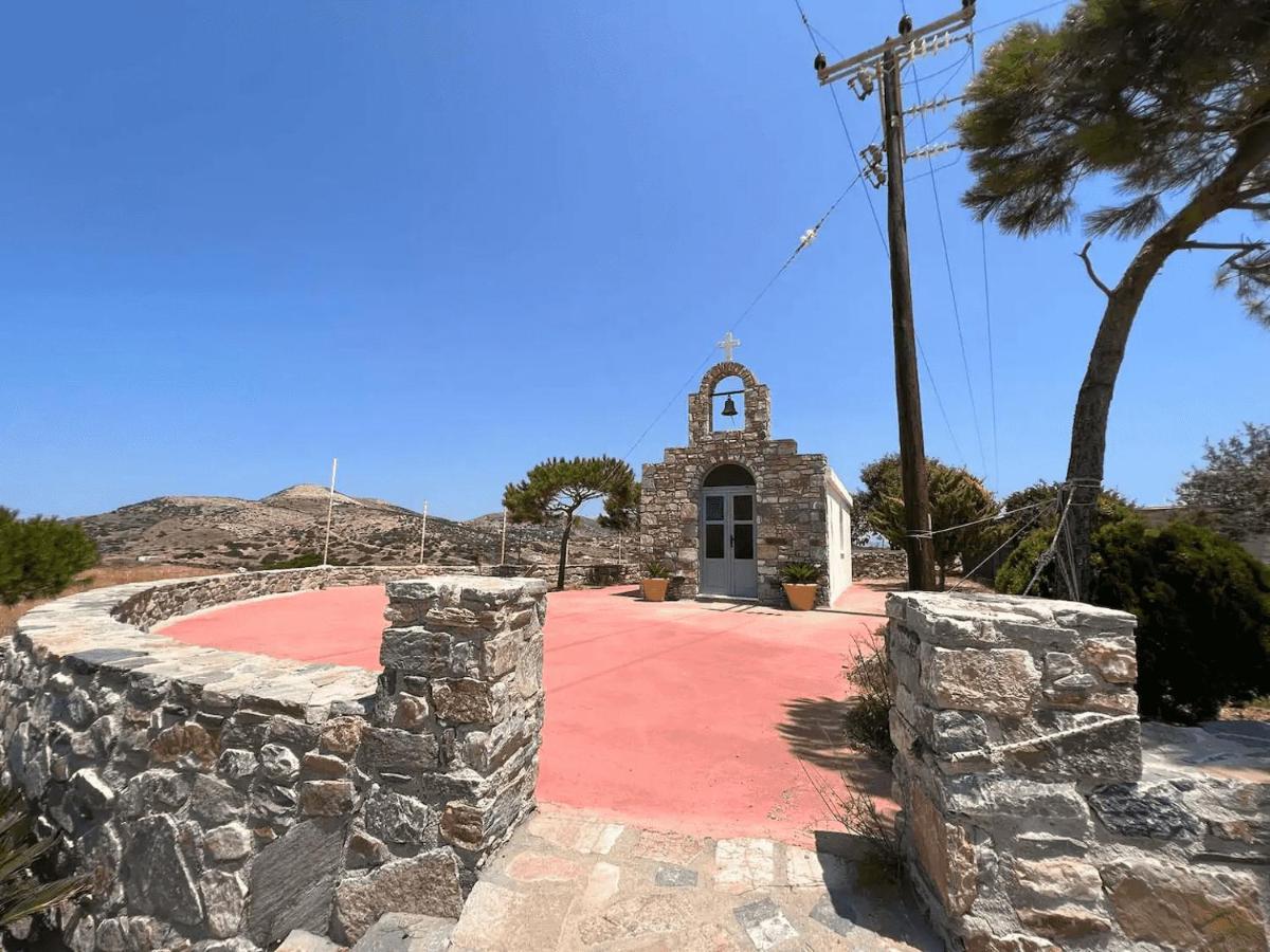 Πέτρινο Εξοχικό Σπίτι Στη Σύρο Agros  Exterior foto